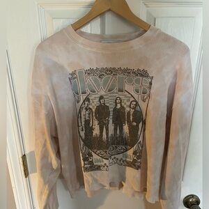 Daydreamer The Doors 1968 Cropped Thermal Long Sleeve Tee